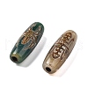 Tibetan Style dZi Beads TDZI-E004-34-4
