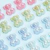 CHGCRAFT 60Pcs 4 Colors Opaque Acrylic Beads MACR-CA0001-22-4