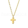Cross Alloy Pendants Necklaces NJEW-JN05187-01-2