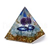 Resin Orgonite Pyramid Home Display Decorations G-PW0004-57H-3