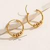 Brass Round Hoop Earrings for Women QH7304-4