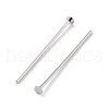 Anti-Tarnish Rhodium Plated 925 Sterling Silver Flat Head Pins STER-M117-03B-P-2