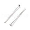 Rhodium Plated 925 Sterling Silver Flat Head Pins STER-M117-03B-P-2