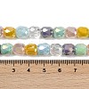 Electroplate Opaque Glass Beads Strands EGLA-G039-03A-01-4