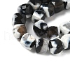 Natural Fire Crackle Agate Beads Strands G-H078-C49-6mm-03-4