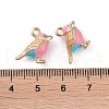 Alloy Enamel Pendants X-ENAM-R149-08A-G-3