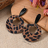 Stylish Acrylic Leopard Print Dangle Stud Earrings XX3345-2-1