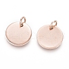 Ion Plating(IP) 304 Stainless Steel Charms EJEW-L238-03D-RG-2