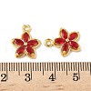 Brass Micro Pave Cubic Zirconia Pendants KK-D373-02B-G-3