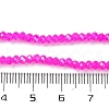 Baking Electroplate Glass Beads Strands X-DGLA-A039-J4mm-B24-4