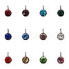 Faceted Glass Charms RGLA-CJ0001-03-2