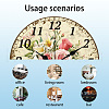 MDF Printed Wall Clock HJEW-WH0058-025-3