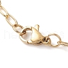 Brass Paperclip Chain Necklaces for Women NJEW-JN04981-5