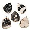 Natural Zebra Jasper Pendants G-K347-02G-02-1