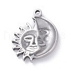 Non-Tarnish 304 Stainless Steel Pendants STAS-P288-03P-2