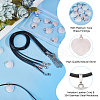 Olycraft DIY Natural Rose Quartz Heart Pendant Necklaces Making Kit DIY-OC0012-08-4