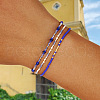 3Pcs Glass Seed Beads Stretch Bracelet Set RI3026-3
