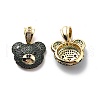 Brass Cubic Zirconia Pendants KK-G446-18G-02-1