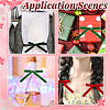 HOBBIESAY 40 Yards 4 Colors Christmas Theme Single Face Velvet Ribbon SRIB-HY0001-10-7