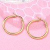 Ion Plating(IP) 304 Stainless Steel Hoop Earrings X-EJEW-N0016-11G-C-3