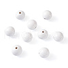 Spray Painted Natural Wood European Beads WOOD-TA0002-24B-2