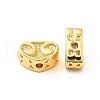 Rack Plating Brass Beads KK-P095-67G-1