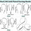 Beebeecraft 30Pcs 3 Styles Rack Plating Eco-friendly Brass Earring Hooks KK-BBC0010-18S-2