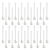 Unicraftale 40Pcs 304 Stainless Steel Curb Chain Extender FIND-UN0002-79-1