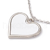 Sublimation Blank Aluminum Pendant Necklace NJEW-E020-02P-03-2