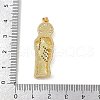 Brass Micro Pave Cubic Zirconia Pendants KK-R230-12G-3