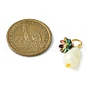 Acrylic Flower & ABS Plastic Imitation Pearl Pendant PALLOY-JF02250-4