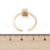 Brass Micro Pave Cubic Zirconia Cuff Rings RJEW-S400-10G-5