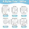 ARRICRAFT 120Pcs 6 Styles Natural Shell Beads SHEL-AR0001-16-2