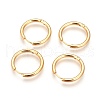 304 Stainless Steel Hoop Earrings EJEW-P177-G-27-2