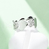 304 Stainless Steel with Rhinestone Finger Rings RJEW-Q020-15P-1