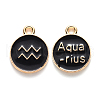 Alloy Enamel Pendants X-ENAM-S124-01B-08J-1