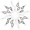 CRASPIRE 24Pcs 3 Colors Imitation Leather Keychain KEYC-CP0001-21-1