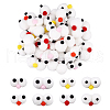  32Pcs 8 Style Polyester Felt Craft Cartoon Eyeballs DIY-NB0008-87-1