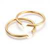 201 Stainless Steel Big Hoop Earrings X-EJEW-A052-19D-G-2