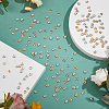 DICOSMETIC 1000Pcs 2 Colors CCB Plastic Bead Caps CCB-DC0001-16-5