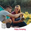Portable Stainless Steel with Iron Liquid Alcohol Stoves for Camping AJEW-WH0314-339-7