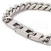 304 Stainless Steel Chunky Curb Chains Bracelet for Men Women BJEW-E107-11P-02-3