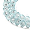 Transparent Baking Paint Glass Beads Strands X1-DGLA-A034-T6mm-D06-3
