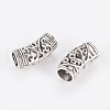 Tibetan Style Alloy Hollow Tube Beads PALLOY-J081-03AS-2
