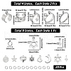 SUNNYCLUE DIY Charm Finger Ring Making Kit DIY-SC0023-61-2