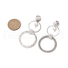 Brass Boho Stud Earrings EJEW-MZ00249-3