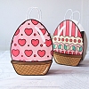 Easter Egg Shaped Paper Candy Packaging Bags with Handle PW-WG11965-02-1