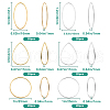SOFPLATE 120Pcs 6 Styles Brass Linking Rings KK-SP0002-16-2