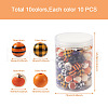 Craftdady 100Pcs 10 styles Halloween Themed Natural Wooden Beads WOOD-CD0001-21-3
