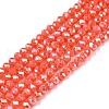 Electroplate Glass Beads Strands EGLA-A044-P2mm-B21-1